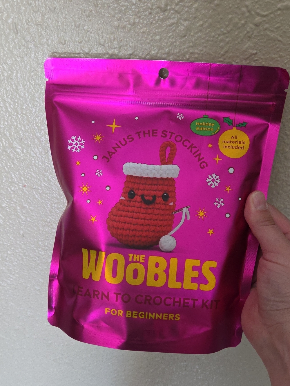 The Woobles Learn to Crochet Kit - Janus The Stocking